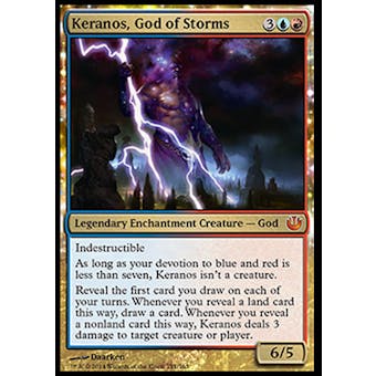Magic the Gathering Journey into Nyx Single Keranos, God of Storms - SLIGHT PLAY (SP)