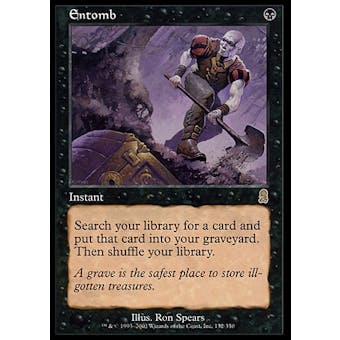 Magic the Gathering Odyssey Single Entomb - MODERATE PLAY (MP)