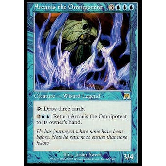 Magic the Gathering Onslaught Single Arcanis the Omnipotent FOIL - SLIGHT PLAY (SP)