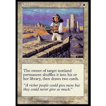 Magic the Gathering Onslaught Single Oblation FOIL - SLIGHT PLAY (SP)