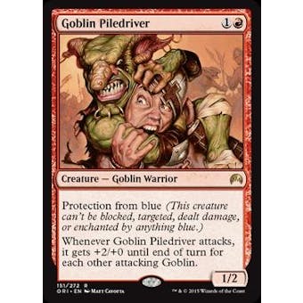 Magic the Gathering Magic Origins Single Goblin Piledriver Foil NEAR MINT (NM)