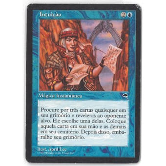 Magic the Gathering Tempest PORTUGUESE Single Intuition - MODERATE PLAY (MP)