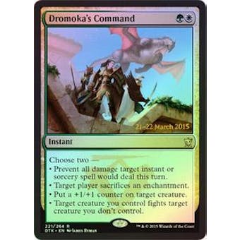 Magic the Gathering Promo Single Dromoka's Command FOIL - NEAR MINT (NM)