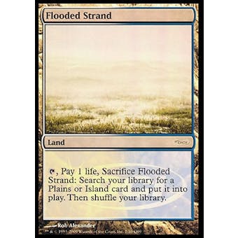 Magic the Gathering Promotional Single Flooded Strand FOIL (JUDGE) - Damaged
