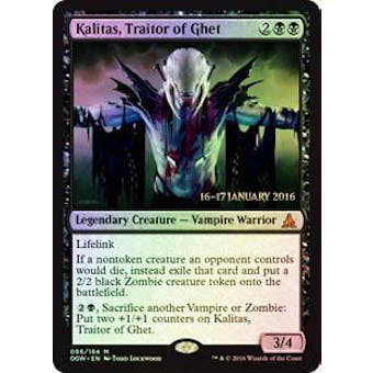 Magic the Gathering Oath of the Gatewatch Single Kalitas, Traitor of Ghet Promo FOIL - NEAR MINT (NM)