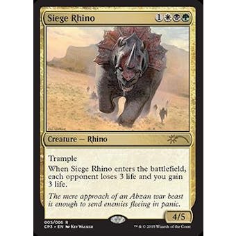 Magic the Gathering Promo Single Siege Rhino FOIL - NEAR MINT (NM)