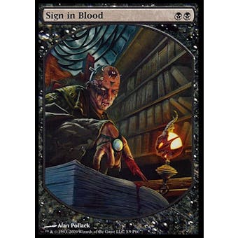 Magic the Gathering Promotional Single Sign in Blood (TEXTLESS) - SLIGHT PLAY (SP)
