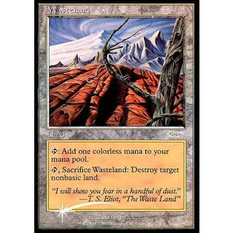 Magic the Gathering Promo Single Wasteland FOIL (WPN) - MODERATE PLAY (MP)