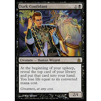 Magic the Gathering Ravnica: City of Guilds Single Dark Confidant - MODERATE PLAY (MP)