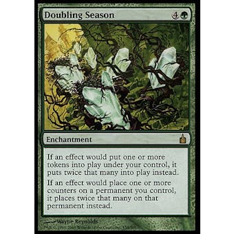 Magic the Gathering Ravnica: City of Guilds Single Doubling Season - HEAVY PLAY (HP)