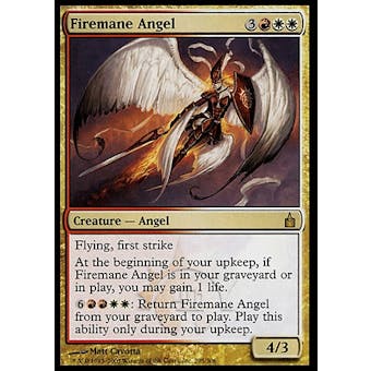 Magic the Gathering Ravnica: City of Guilds Single Firemane Angel - MODERATE PLAY (MP)