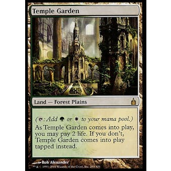 Magic the Gathering Ravnica: City of Guilds Single Temple Garden - NEAR MINT (NM)