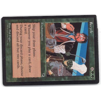 Magic the Gathering Tempest Single Recyle (CRIMPED) - HEAVY PLAY (HP)