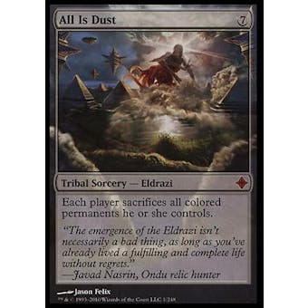 Magic the Gathering Rise of Eldrazi Single All is Dust FOIL - MODERATE PLAY (MP)