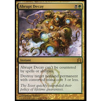 Magic the Gathering Return to Ravnica Single Abrupt Decay - SLIGHT PLAY (SP)