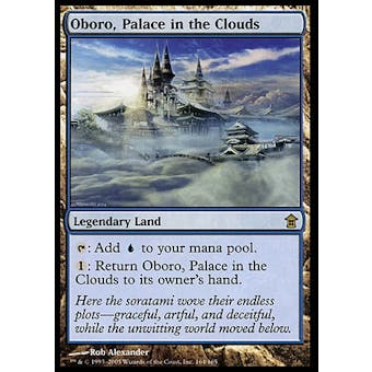 Magic the Gathering Saviors Single Oboro, Palace in the Clouds - MODERATE PLAY (MP)