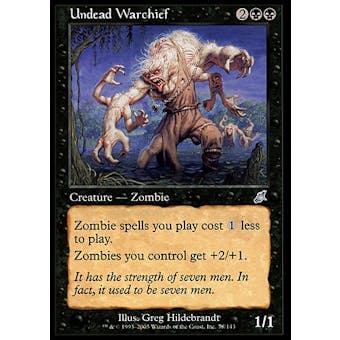 Magic the Gathering Scourge Single Undead Warchief FOIL - MODERATE PLAY (MP)