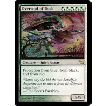 Magic the Gathering Shadowmoor Single Oversoul of Dusk Foil - MODERATE PLAY (MP)
