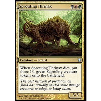 Magic the Gathering Shards of Alara Single Sprouting Thrinax FOIL - NEAR MINT (NM)