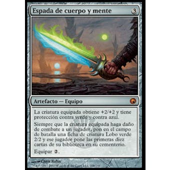 Magic the Gathering Scars of Mirrodin SPANISH Single Sword of Body and Mind - SLIGHT PLAY (SP)
