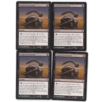 Magic the Gathering New Phyrexia PLAYSET Surgical Extraction X4 - NEAR MINT (NM)