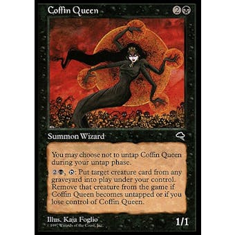 Magic the Gathering Tempest Single Coffin Queen - SLIGHT PLAY (SP)