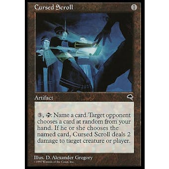 Magic the Gathering Tempest FRENCH Single Cursed Scroll - NEAR MINT (NM)