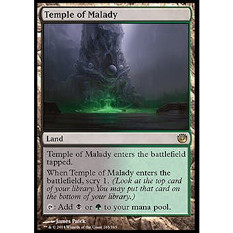 Magic the Gathering Journey into Nyx Single Temple of Malady - SLIGHT PLAY (SP)