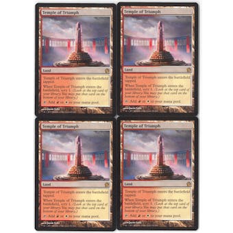 Magic the Gathering Theros PLAYSET Temple of Triumph X4 - NEAR MINT (NM)