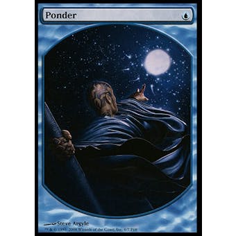 Magic the Gathering Promotional Single Ponder (TEXTLESS) - SLIGHT PLAY (SP)