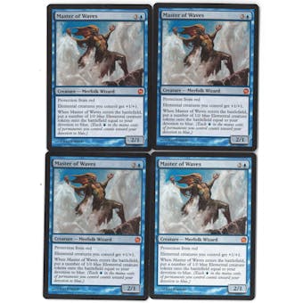 Magic the Gathering Theros PLAYSET Master of Waves X4 - SLIGHT PLAY (SP)