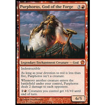 Magic the Gathering Theros Single Purphoros, God of the Forge - SLIGHT PLAY (SP)