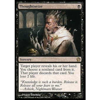 Magic the Gathering Theros Single Thoughtseize - SLIGHT PLAY (SP)