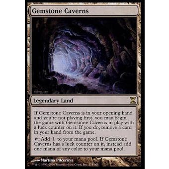 Magic The Gathering Time Spiral Single Gemstone Caverns - MODERATE PLAY (MP)