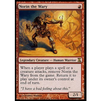 Magic the Gathering Time Spiral Single Norin the Wary - SLIGHT PLAY (SP)