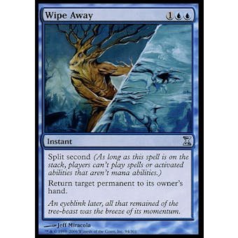 Magic the Gathering Time Spiral Single Wipe Away FOIL - SLIGHT PLAY (SP)