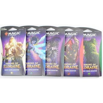 Magic the Gathering Throne of Eldraine Theme Booster - Set of 5