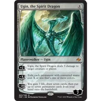 Magic the Gathering Fate Reforged Single Ugin, the Spirit Dragon - MODERATE PLAY (MP)