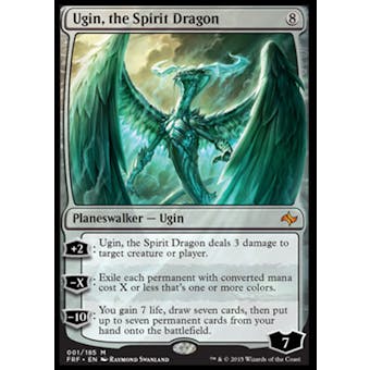 Magic the Gathering Fate Reforged Single Ugin, the Spirit Dragon - SLIGHT PLAY (SP)