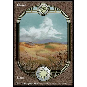 Magic the Gathering Unglued Single Basic Plains - MODERATE PLAY (MP)