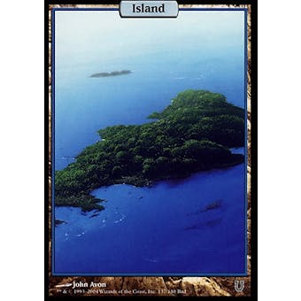 Magic the Gathering Unhinged Single Island FOIL - MODERATE PLAY (MP)