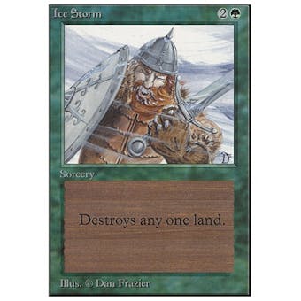Magic the Gathering Unlimited Single Ice Storm - MODERATE PLAY (MP)