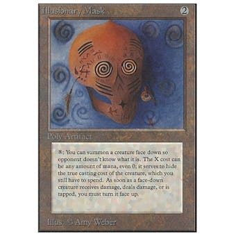 Magic the Gathering Unlimited Single Illusionary Mask - MODERATE / HEAVY PLAY (MP/HP)