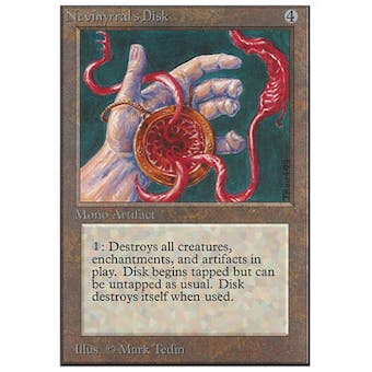Magic the Gathering Unlimited Single Nevinyrral's Disk - HEAVY PLAY (HP)