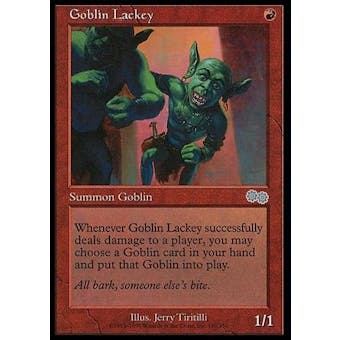 Magic the Gathering Urza's Saga Single Goblin Lackey - SLIGHT PLAY (SP)