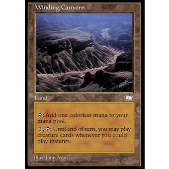 Magic the Gathering Weatherlight Single Winding Canyons - MODERATE PLAY (MP)