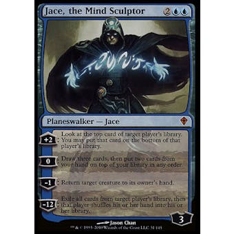 Magic the Gathering Worldwake Single Jace, the Mind-Sculptor - HEAVY PLAY (HP)