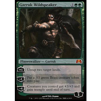 Magic the Gathering Promotional Single Garruk Wildspeaker FOIL (Xbox) - HEAVY PLAY (HP)