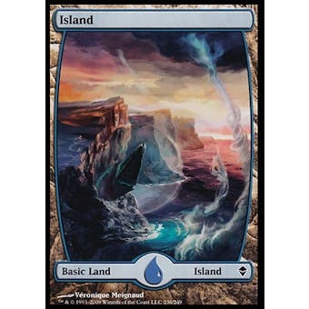 Magic the Gathering Zendikar Basic Island #236 FOIL - NEAR MINT (NM)