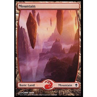Magic the Gathering Zendikar Single Mountain FOIL - SLIGHTLY PLAYED (SP)